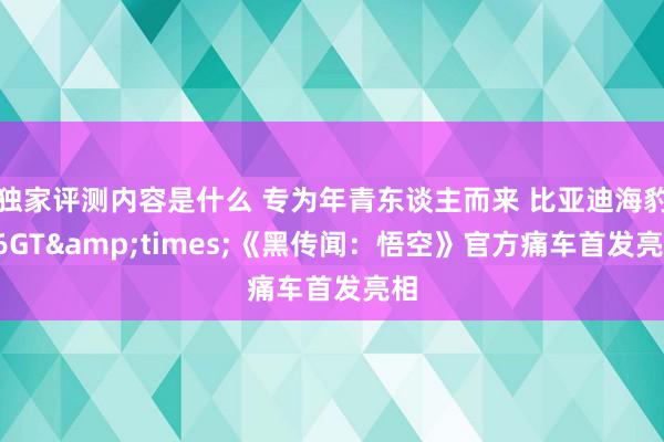 独家评测内容是什么 专为年青东谈主而来 比亚迪海豹06GT&times;《黑传闻：悟空》官方痛车首发亮相