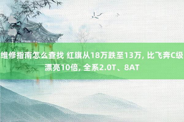 维修指南怎么查找 红旗从18万跌至13万, 比飞奔C级漂亮10倍, 全系2.0T、8AT